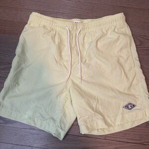 PacSun Lime Green Swim Trunks with Elastic Waistband